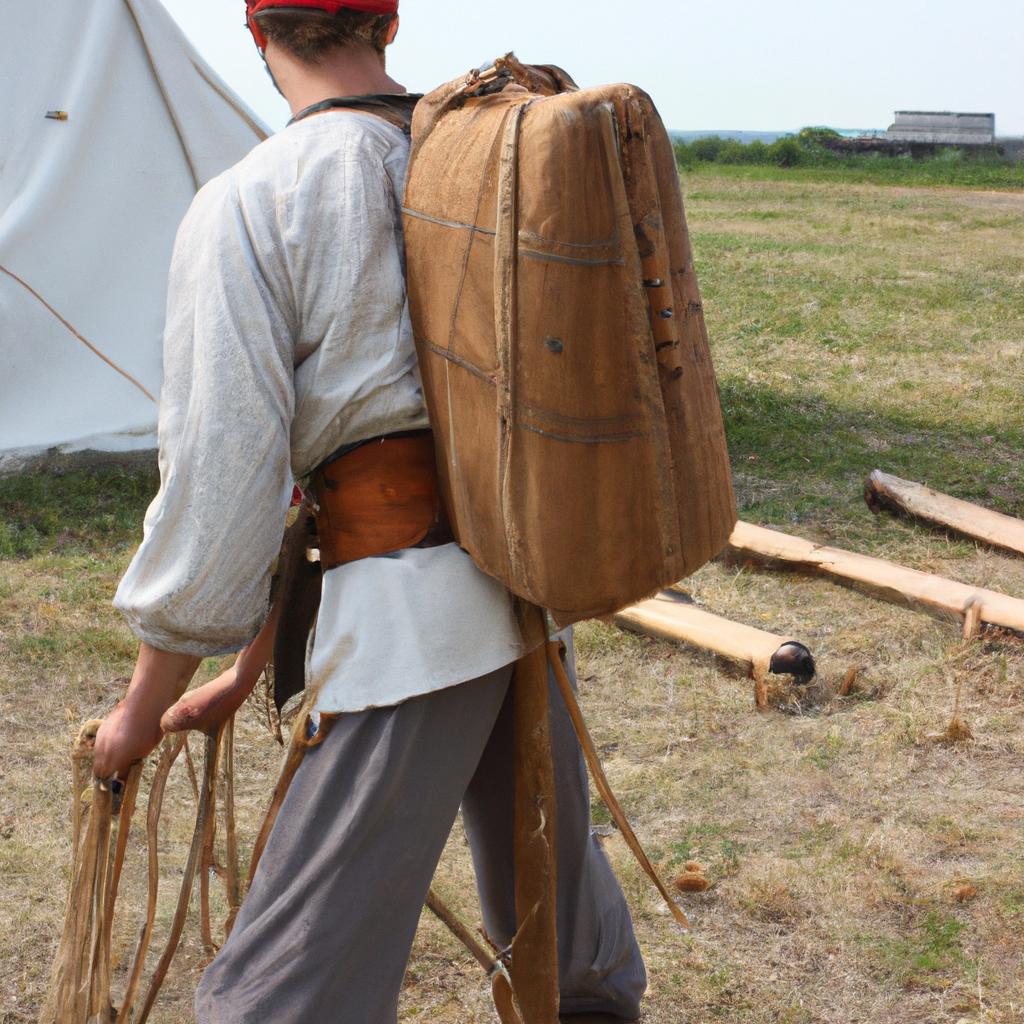 Person engaged in historical reconstruction